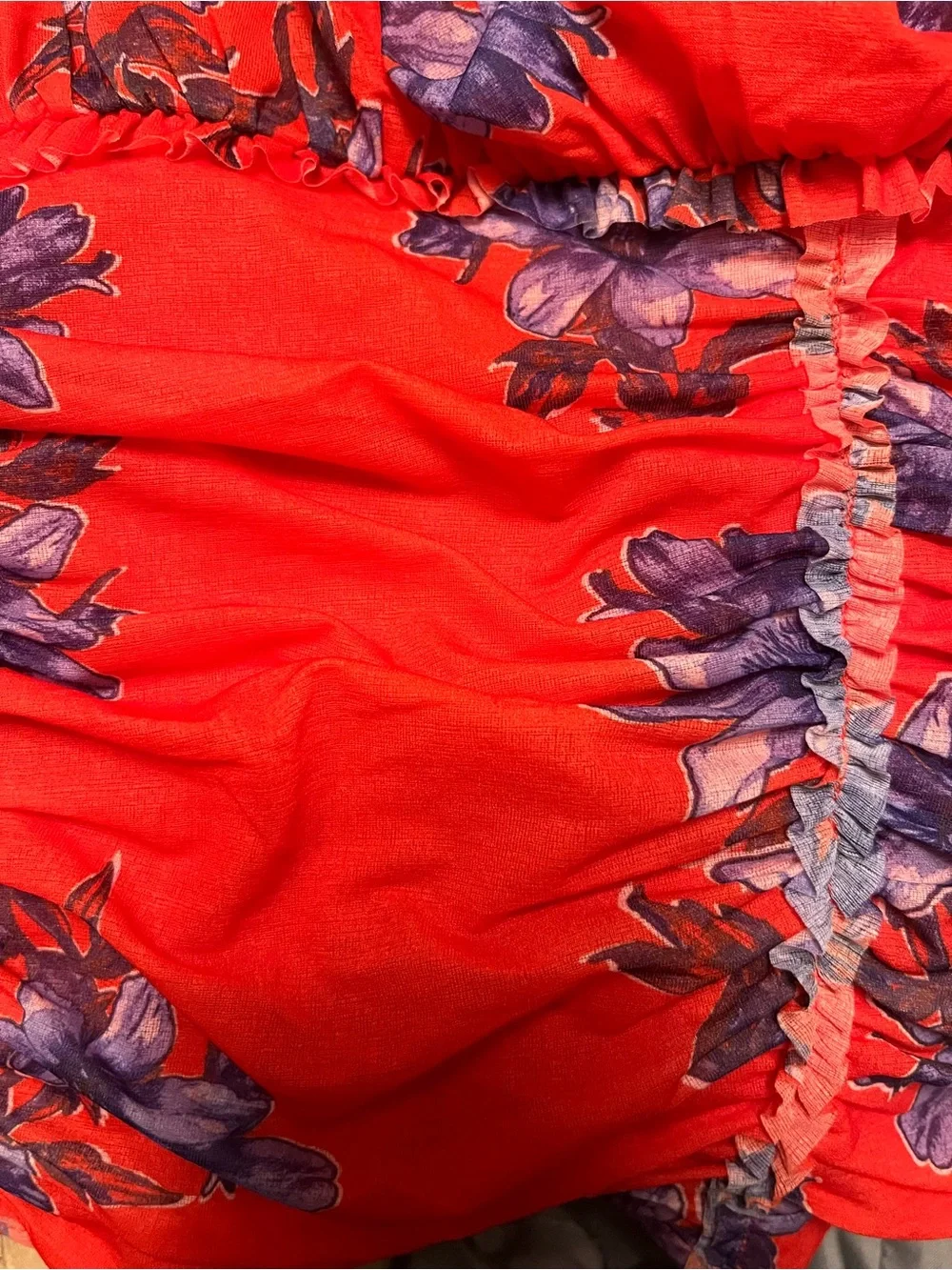 Free People Scottie Printed Tube Top Size L